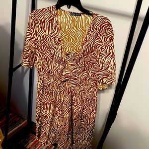 Summer Zebra Print Short Jumper one piece